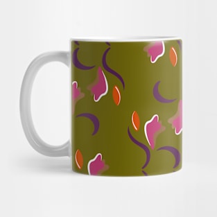 Colorful floral pattern ornament for textiles Mug